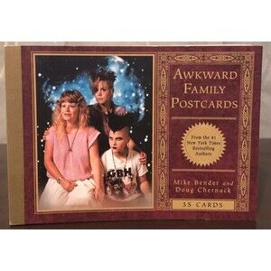 Awkward Family Postcards 35 Cards Mike Bender & Doug Chernack Humor Book